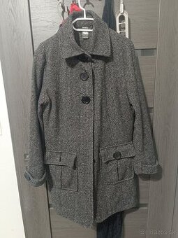 Dámsky tmavosivý kabát