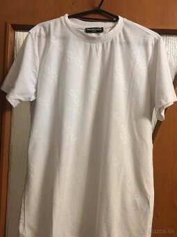 NOVÉ BALENCIAGA white pánske tričko L