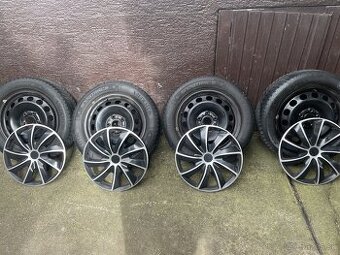 Hliníkové disky 6Jx16H2 so zimnými pneu