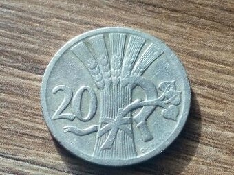 Predám 20 halierov Československých