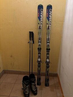 Pánske lyže Atomic + lyžiarky Salomon - 1