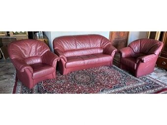 Kožená sedací souprava 3+1+1, 3127 - 1