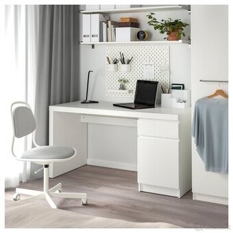 🖥️ Pracovný stôl IKEA MALM, biela, 140×65 cm