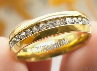 Pozlátený prsten 18k