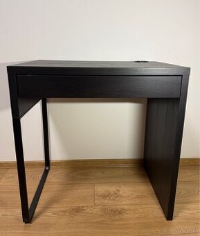 MICKE stôl, čierno-hnedá, 73x50cm