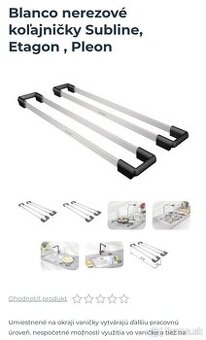 Nerezové kolajnicky 415x60