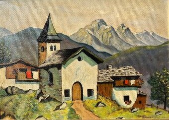Obraz Kostol pod Alpami