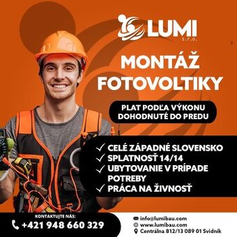 MONTÉR FOTOVOLTIKY
