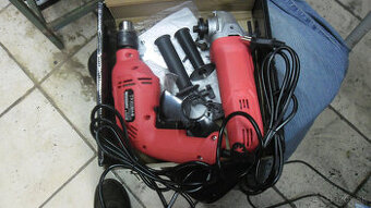 príklepová vrtačka + flexka-uhlová brúska