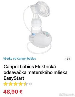 Elektrická odsávačka mlieka Canpol babies