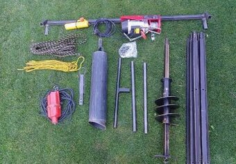 Ručný vrtak do zeme 14 m, priemer 18 cm