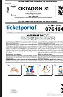 Predám 2× vstupenky – OKTAGON 81 (Praha, O2 arena)