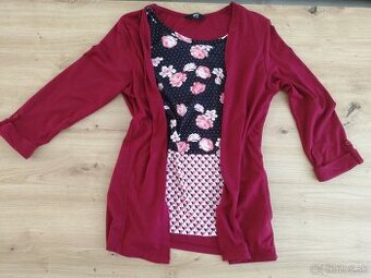 Tričko s cardiganom 2v1