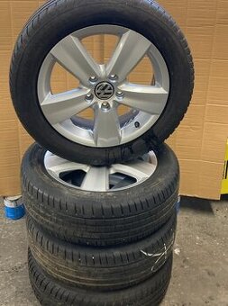 Alu kola VW 5x112 letní pneu 205 55 R16 94V 5mm