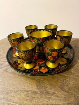 Súprava pohárikov Chochloma