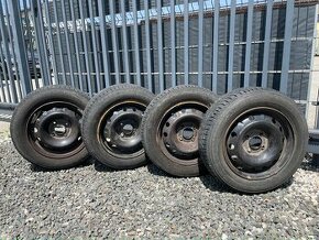 4. ''14 plechové disky + letné pneu