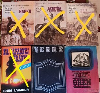 Knihy s indianskou tematikou / westerny