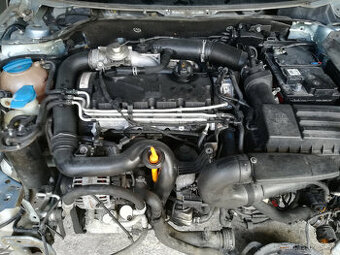 1.9 tdi bxe motor, agregat, turbo , spojka, škoda octavia 2