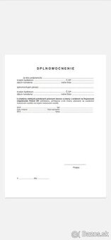 Splnomocnenie na prepis vozidla