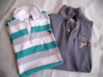 A&F 2 ks pánske pólo slim tričká M