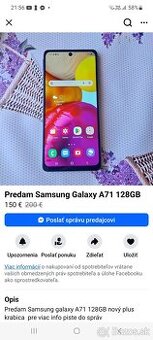 Predam samsug A71
