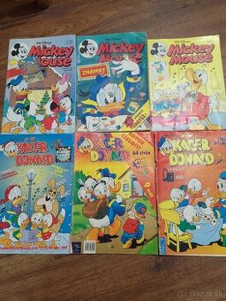 Predám časopisy Mickey Mouse a Káčer Donald