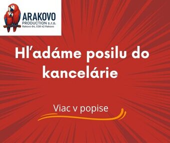 Hľadáme posilu do kancelárie