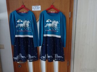 Dievčenské šaty zn.Bonprix pre dvojičky dievčatá/ jednotl.