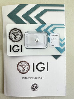 Predám luxusný prírodný diamant – Briliant 0,5 karát