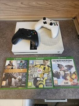 Xbox One S 500GB + 2 ovladače a 3 hry
