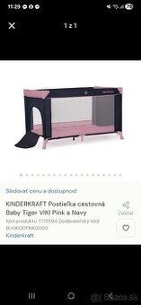 NOVA cestovna postielka + matrac