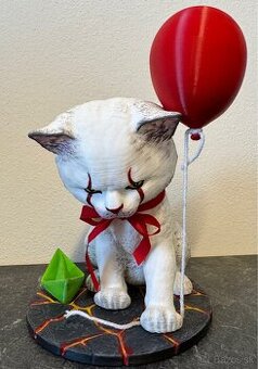 Cat IT horor mačka 3D tlač figurka