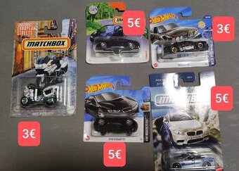 Predám Matchbox a Hot Wheels BMW.