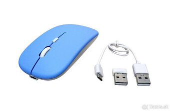 Bezdrôtová nabíjateľná bluetooth myš - fialová