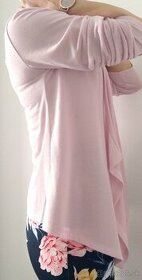 Ružový kardigan- sveter veľkosť 42