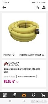 Drenazna plastova rura 25m. Pol rocna.