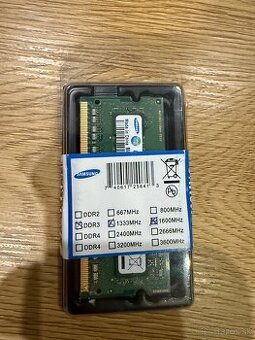 RAM 4GB Samsung DDR3 L 1,35V SO-DIMM