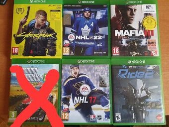 Predám hry na Xbox one