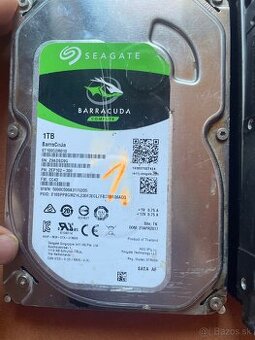✅ Predám 3x 1TB HDD- Seagate & Western Digital ✅