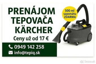 Prenájom tepovača KARCHER PUZZI 10/1 požičovňa