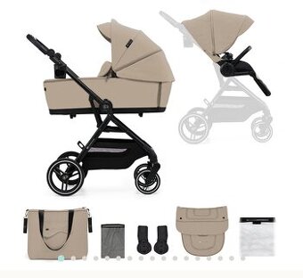 Kočík kombinovaný Kinderkraft select Yoxi 2v1 Sand Beige