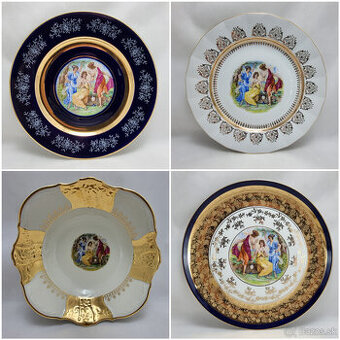 Porcelánové taniere - motív 3.grácií