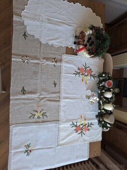 Vianočné prestieranie, adventné dekorácie, aranžovanie