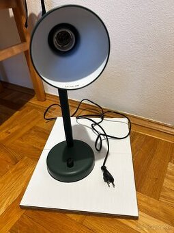 Stolná lampa s flexibilným ohybným krkom, tmavozelená