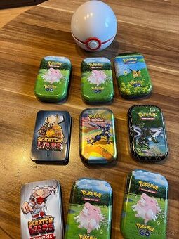 Pokemon a Scratch wars plechovky