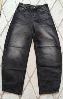 Džínsy baggy black