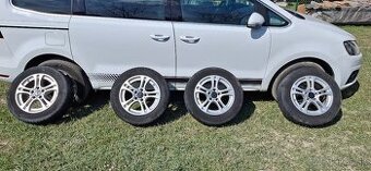 Predam hlinikove disky BROCK 5x112 r16 aj s pneu 205/60r16