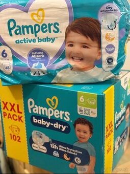 Detské plienky Pampers veľkosť 6 (13 – 18 kg) – spolu 150 ks