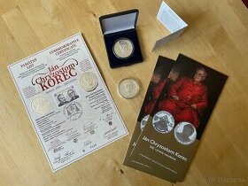 Ján Chryzostom Korec 10€ PROOF + 10€ BK + Pamätný list
