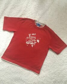 Červené detské tričko